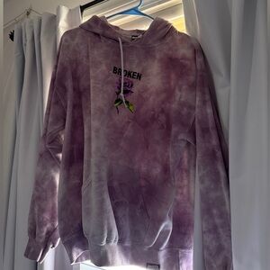 Zumiez Purple Tie-Dye Hoodie